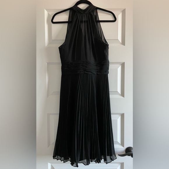 Evan Picone Evening Cocktail Pleated Dress Size 8 Petite - Picture 2 of 8